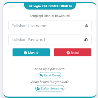 Register PGRI Halmahera Timur - Persatuan Guru Republik Indonesia Cabang Halmahera Timur